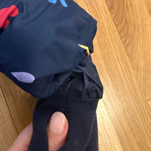 Primary- parka puffer coat and confetti hearts, navy confetti hearts - Picture 5 of 6